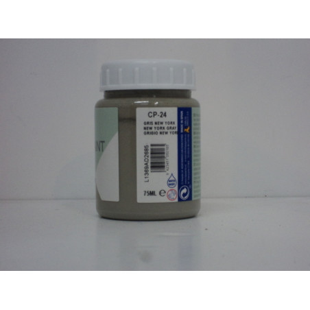 PINTURA CHALK PAINT BOTE 75ML CP-24 GRIS NEW YORK UNIDAD 105016