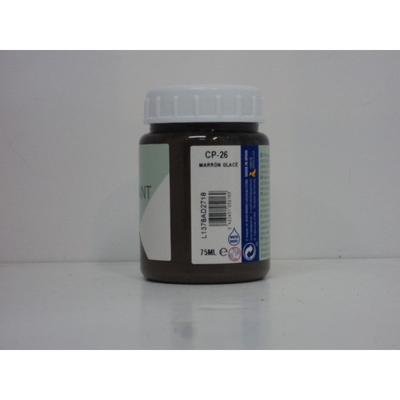 PINTURA CHALK PAINT BOTE 75ML CP-26 MARRON GLACE UNIDAD 105216