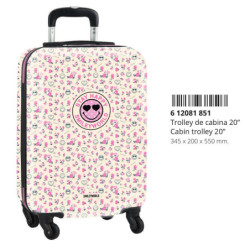 TROLLEY CABINA 20" SMILEY WORLD GARDEN 612081851 55*34,5 SAFTA22