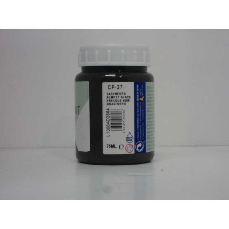 PINTURA PAJARITA CHALK PAINT BOTE 75ML CP-27 CASI NEGRO UNIDAD 105316