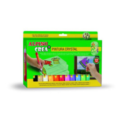 PINTURA ALPINO CREA CRISTAL 12 COLORES DE000028 ^