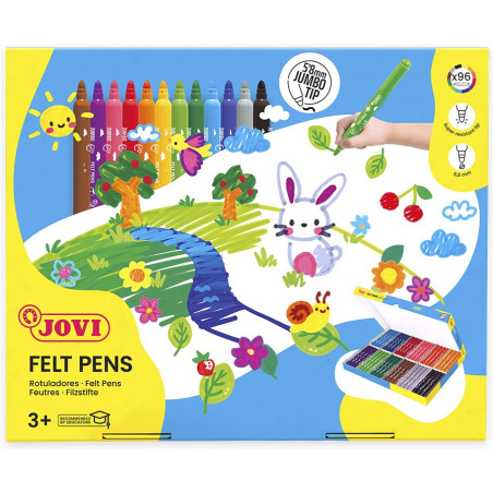 MARCD.ES COLORES GRUESOS SCHOLLPACK 96u. MAXI JOVI 1799