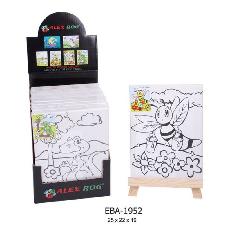 BASTIDOR C/LIENZO ALEX BOG PREDISEÑADO C/PINTURAS EBA-1952 ^