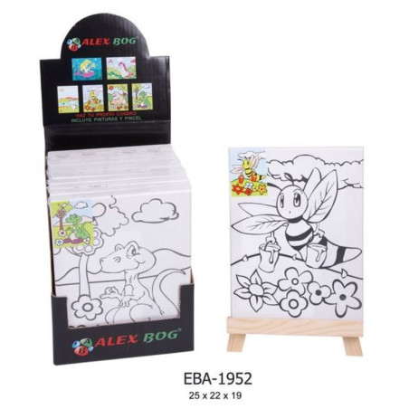 BASTIDOR C/LIENZO ALEX BOG PREDISEÑADO C/PINTURAS EBA-1952 ^