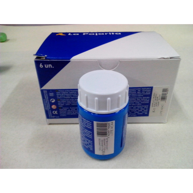 PINTURA FLUORESCENTE 35 ML AZUL LUMINOSO F-5 116422