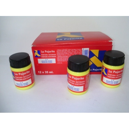 PINTURA 35 ML AMARILLO LIMON C/6U L-1 110922