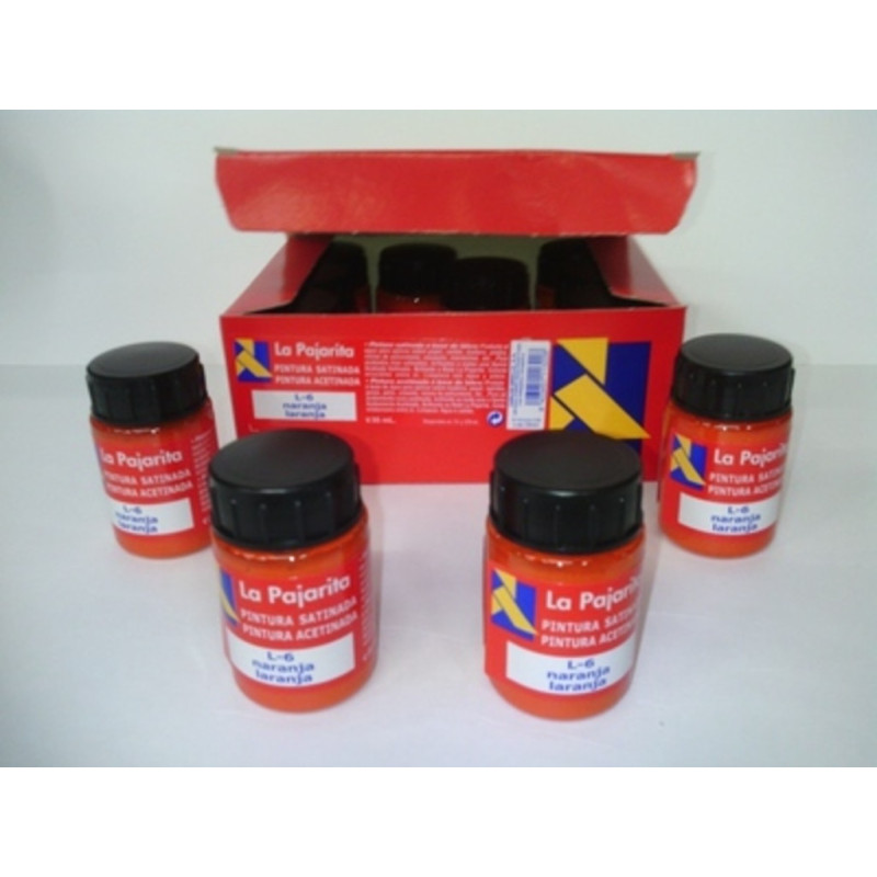PINTURA 35 ML NARANJA C/6U L-6 111322