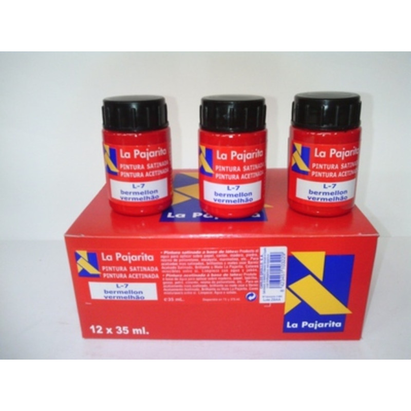 PINTURA 35 ML BERMELLON C/6U L-7 110322