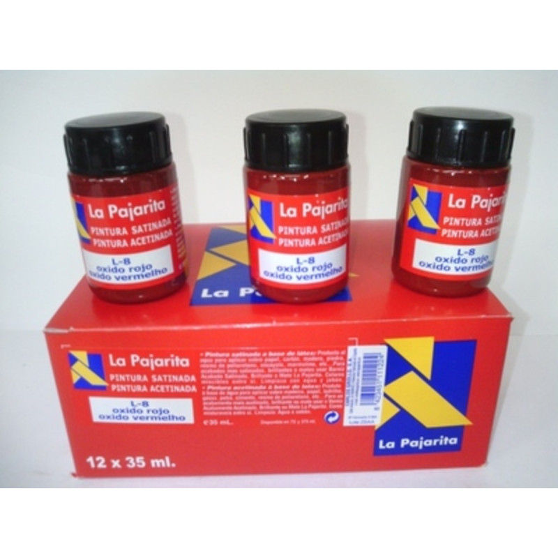 PINTURA 35 ML OXIDO ROJO C/6U L-8 111122