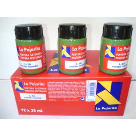 PINTURA 35 ML VERDE MONTE C/6U L-16 110822