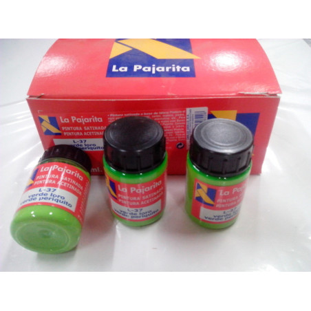 PINTURA 35 ML VERDE LORO C/6U L-37 169622