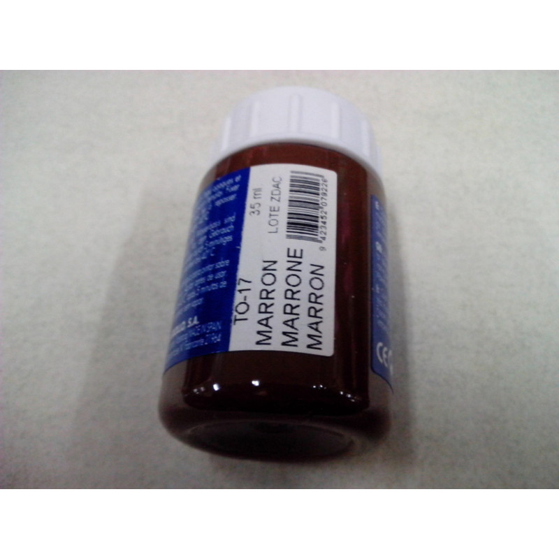 PINTURA PARA TELA OPAQUE 35ML UNIDAD TO-17 MARRON 207922