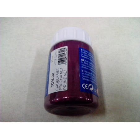 PINTURA PARA TELA OPAQUE METAL 35ML UNIDAD TOM-08 CIRUELA METALIZADO 204722