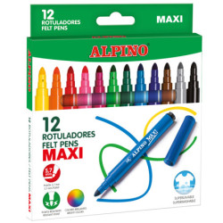 MARCD.ES COLORES GRUESOS CJ12 UDS ALPINO MAXI