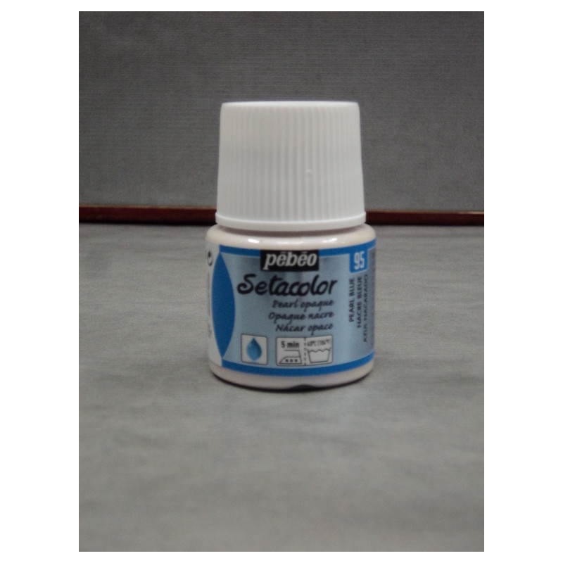 PINTURA PEBEO SETACOLOR  45ML NACAR AZUL PERLA C-95