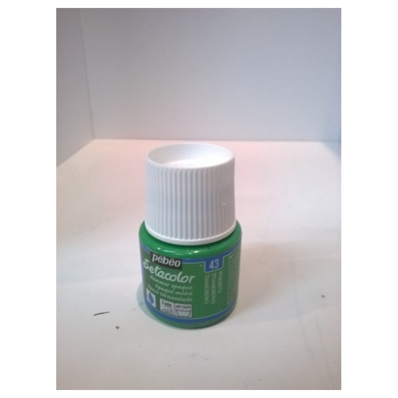 PINTURA PEBEO SETACOLOR  45ML OPACO TORNASOLADO CLOROFILA C-43