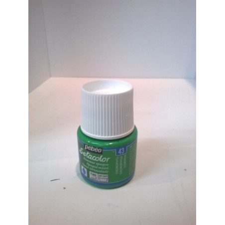 PINTURA PEBEO SETACOLOR  45ML OPACO TORNASOLADO CLOROFILA C-43