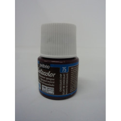 PINTURA PEBEO SETACOLOR  45ML OPACO TORNASOLADO CHOCOLATE C-75