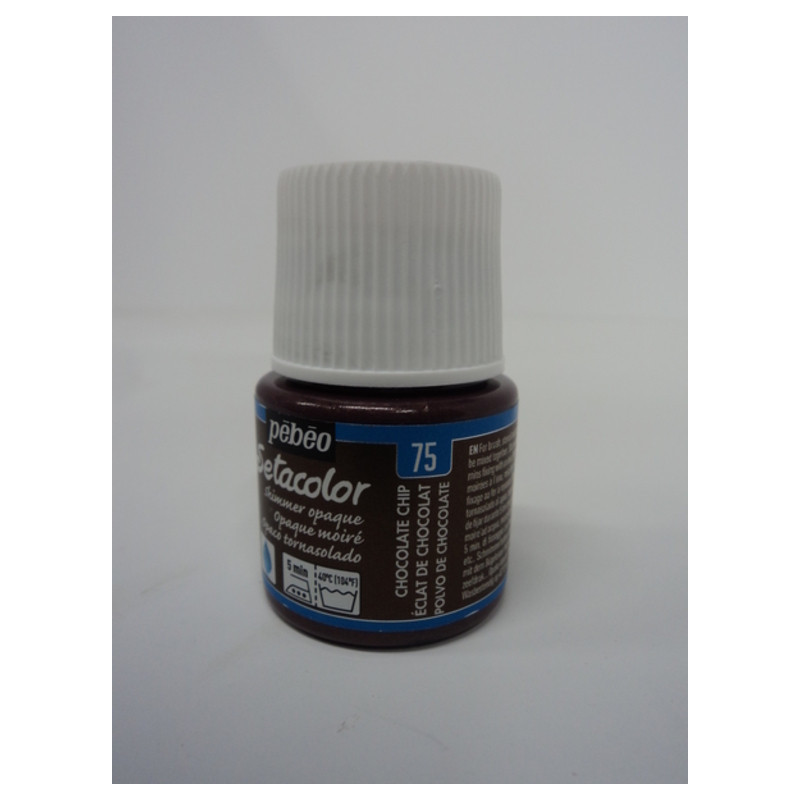 PINTURA PEBEO SETACOLOR  45ML OPACO TORNASOLADO CHOCOLATE C-75