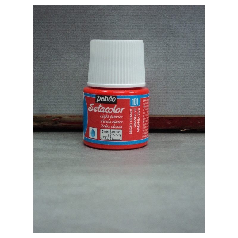 PINTURA PEBEO SETACOLOR TRANSPARENTE 45ML NARANJA VIVO C-101