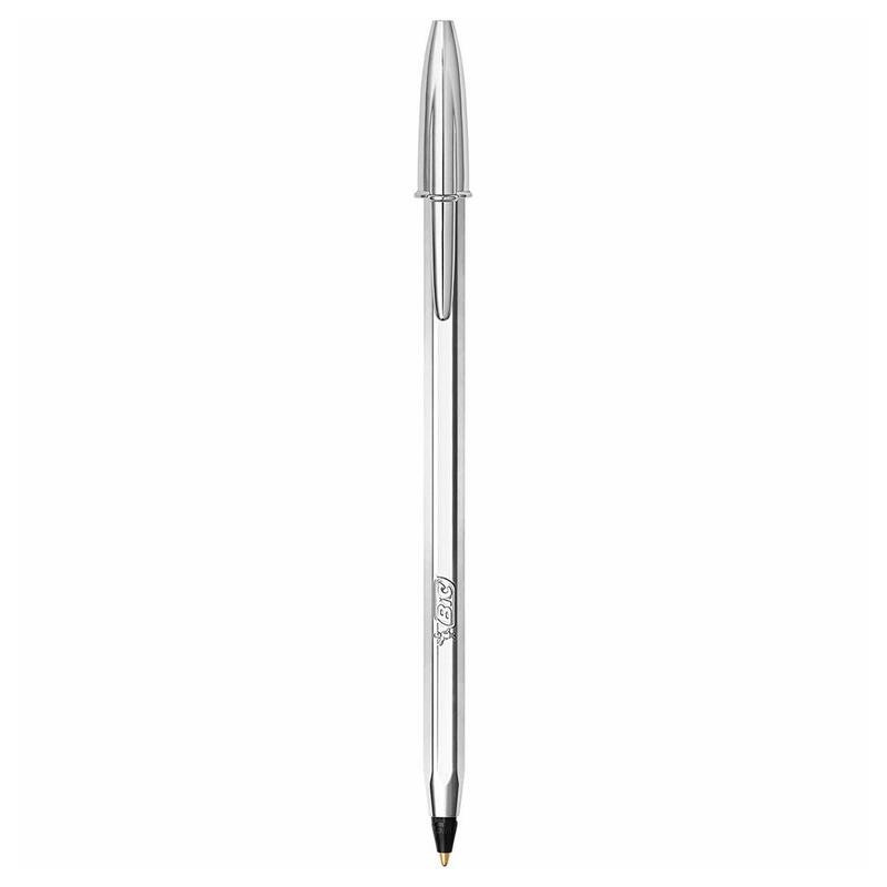 BOLIGRAFO BIC CRISTAL CELEBRATION PLATA CAJA 20U 921339