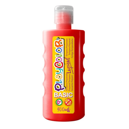TEMPERA INSTANT PLAYCOLOR LIQUIDA 500ML ROJO 19371