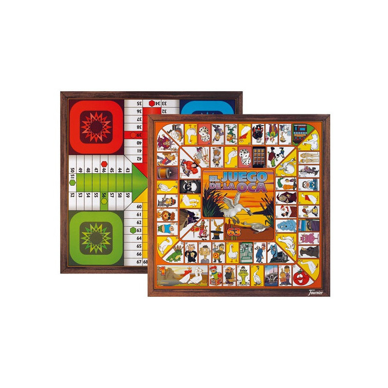 TABLERO PARCHIS-OCA 4JUGADORES 40x40CM FOURNIER