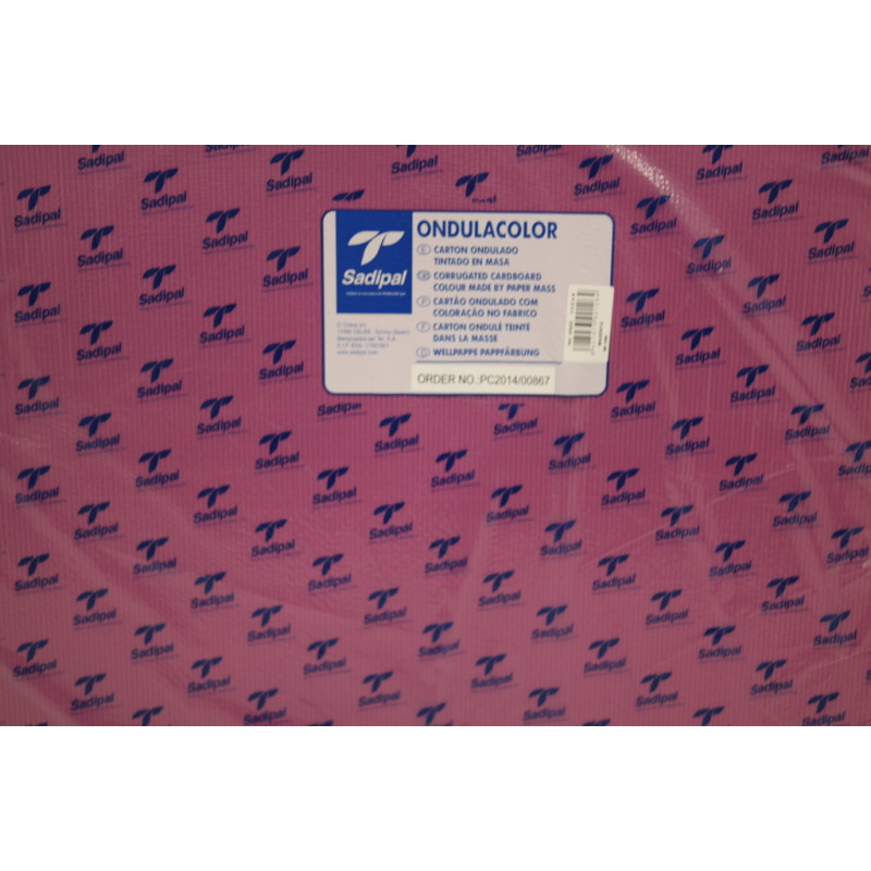 CARTON ONDULADO MAGENTA 50*65 PTE/5U 05920 SADIPAL ^