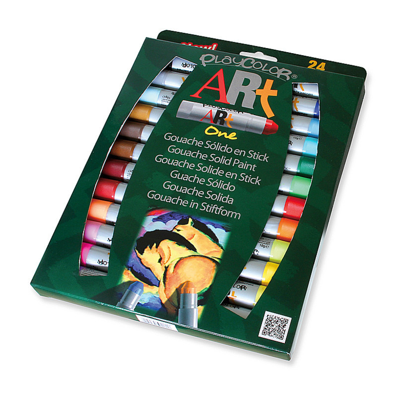 TEMPERA SOLIDA INSTANT PLAYCOLOR ONE ART GOUACHE 24 COLORES 58251