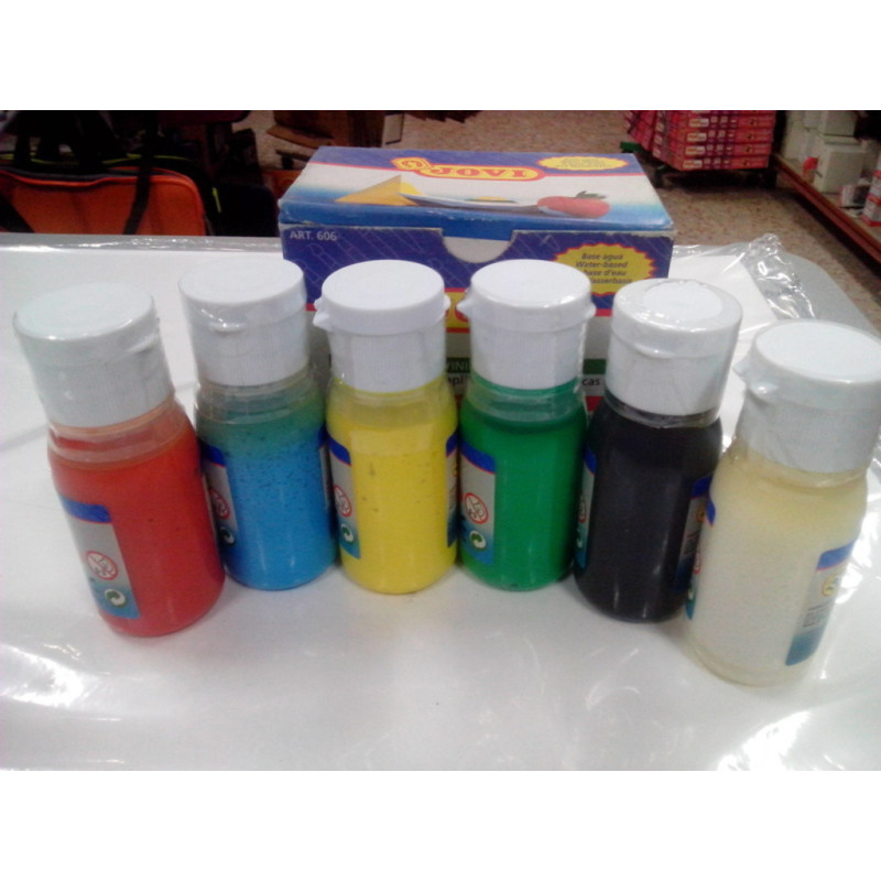 TEMPERA JOVI VINILICA 60ML 6 COLORES SURTIDOS ART.606