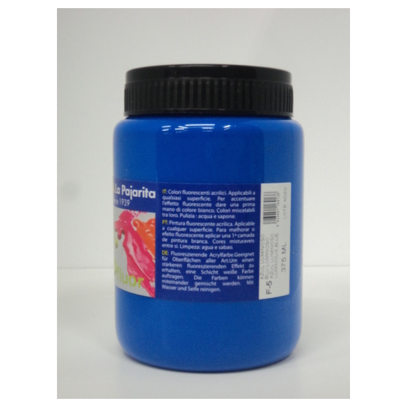 PINTURA FLUORESCENTE 375 ML AZUL LUMINOSO F-5 116413