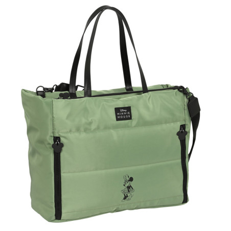 BOLSO CON BOLSILLO PARA PORTATIL 14,1'' MINNIE MOUSE "MINT SHADOW" SAFTA23 ENERO 612348293