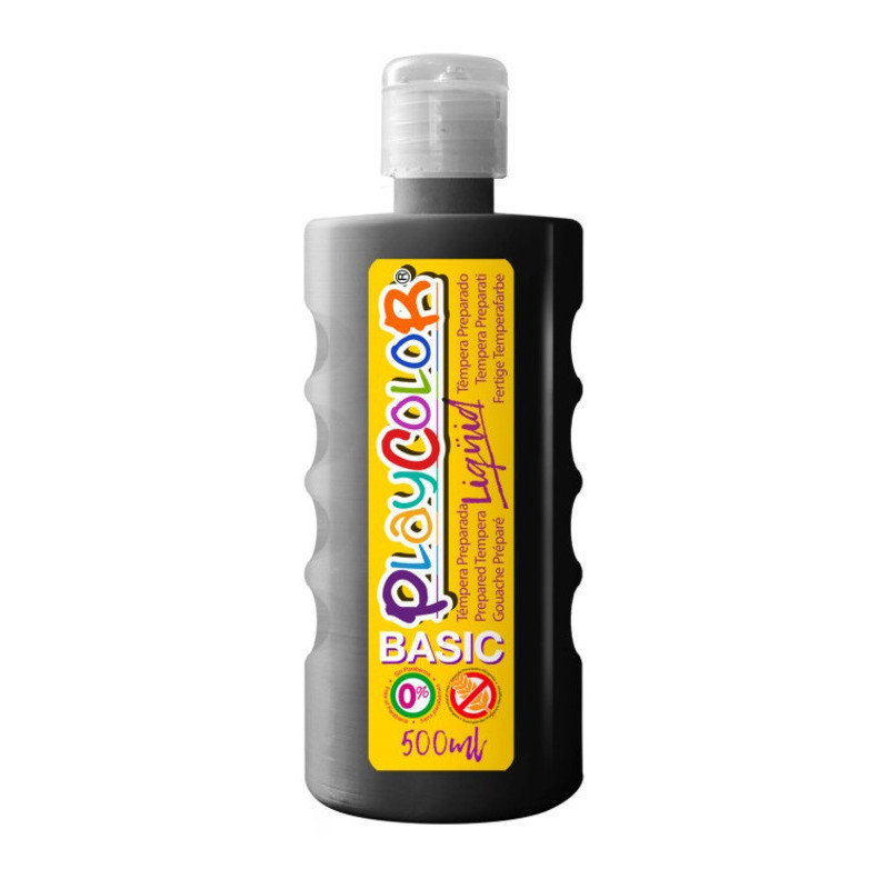 TEMPERA INSTANT PLAYCOLOR LIQUIDA 500ML NEGRO 19461