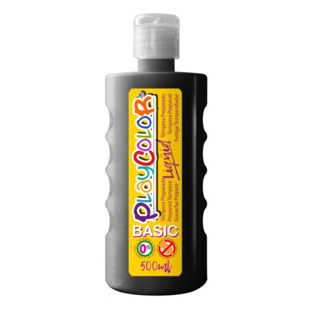 TEMPERA INSTANT PLAYCOLOR LIQUIDA 500ML NEGRO 19461