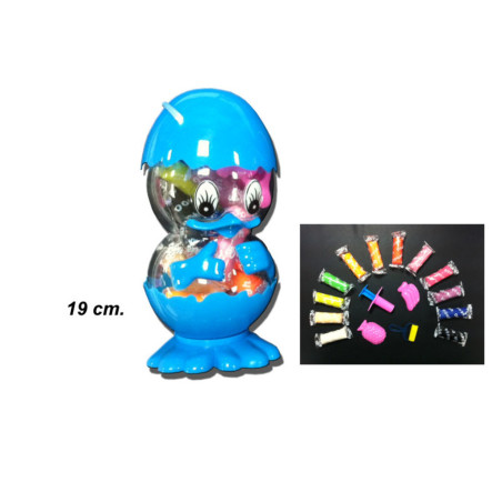 JUEGO FORCEL PLASTILINA POLLITO HUCHA 12 BARRAS 2521