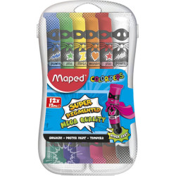 TEMPERA MAPED GOUACHE 12 COLORES 12ML SUPER PIGMENTED 810520