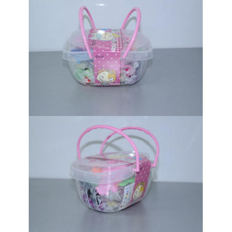 JUEGO FORCEL PLASTILINA MOLDES CUBO CESTA 24 PZAS 2533