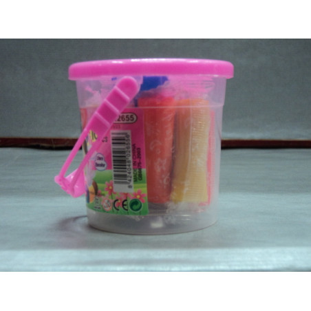 JUEGO FORCEL PLASTILINA MINI CUBO 10 PZS REF 2655