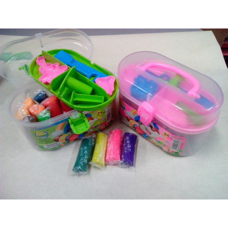 JUEGO FORCEL PLASTILINA BLANDIVER MALETIN DOBLE 2657