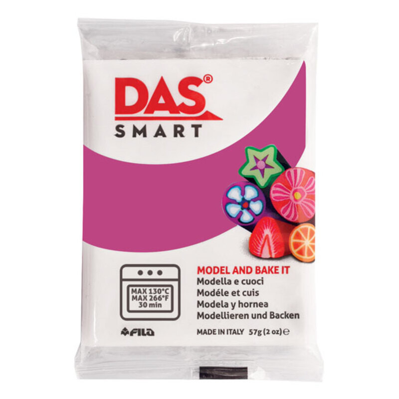 PASTA MODELAR POLIMERICA DAS SMART 57G 321011 ROJO GERANIO FILA