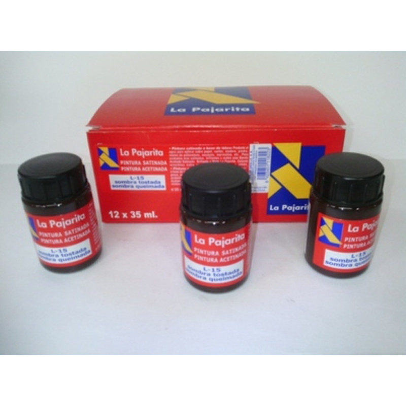 PINTURA PAJARITA 35 ML SOMBRA TOSTADA C/6U L-15 111822