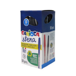 BOLIGRAFO CARIOCA SFERA CAPUCHA NEGRO C/50U 41643/01