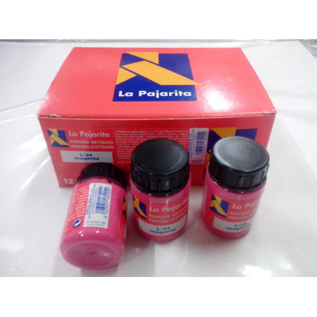 PINTURA PAJARITA 35 ML MAGENTA C/6U L-24 113222