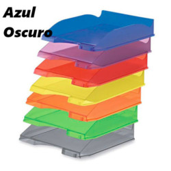BANDEJA APILABLE FAIBO PLASTICO TRANSLUCIDO AZUL OSCURO 93TR-62