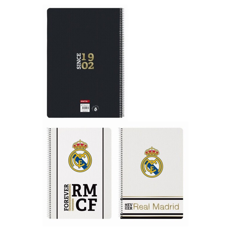 CUADERNO FOLIO 80 H. TAPAS DURAS REAL MADRID 1ª EQUIP. 19/20 511954066 SAFTA20 ENERO 31*21,5