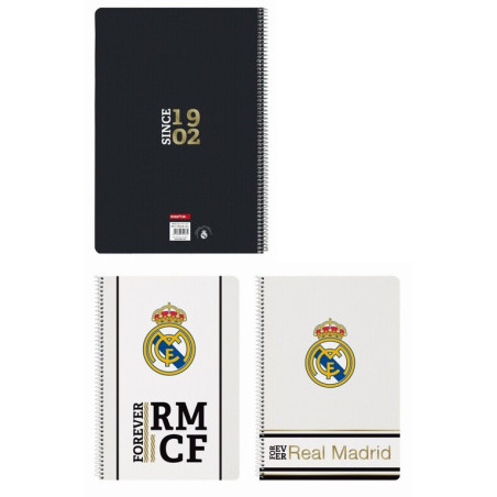 CUADERNO FOLIO 80 H. TAPAS DURAS REAL MADRID 1ª EQUIP. 19/20 511954066 SAFTA20 ENERO 31*21,5