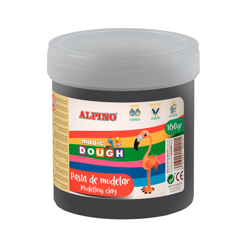 PASTA ALPINO MAGIC DOUGH CUBO 160GR NEGRO DP000150