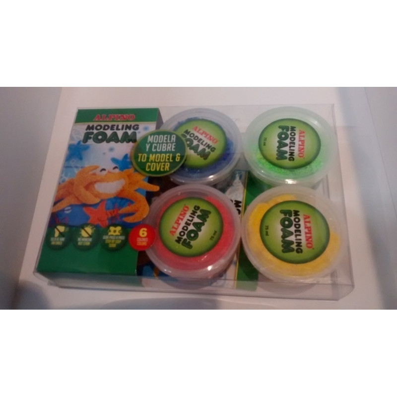 JUEGO ALPINO MODELING FOAM 6 BOTES 75ML DP000157