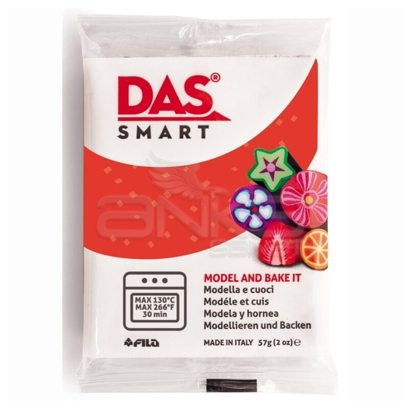PASTA MODELAR POLIMERICA DAS SMART 57G 321302 ROJO GLITTER FILA