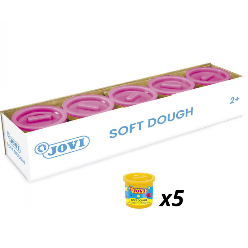 PLASTILINA JOVI BLANDIVER AMARILLA BOTE 450 125ML C/5U